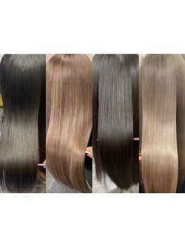 自然な柔らかさの縮毛矯正にリピーター続出♪ピンピンしない"曲がる"縮毛矯正で体感したことのない髪質へ◎