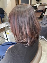 バセット バイ アルター 鎌取店(basset by aL-ter)&nbsp;レイヤーカット×ピンク