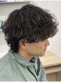 【Lond LOGAN亀井】大きめ波巻きパーマ　メンズ　名古屋