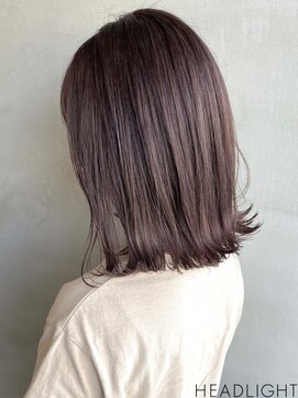 ニューカマー バイ ヘッドライト シブヤ(NEW COMER by HEADLIGHT shibuya) ココアブラウン×切りっぱなしボブ