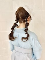 アルクバイネオリーブ 荻窪店(arc by neolive) 卒業式アレンジ☆ツイン編み下ろし