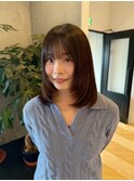 ◎韓国ヘアー顔周りレイヤーおくれ毛前髪新潟西区 小新