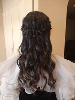 ランリ 名古屋名駅(ranri)&nbsp;編み込みハーフアップ