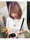 全頭ブリーチハイトーンデザインカラー