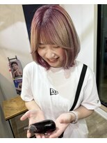 アーブル ヘアーアンドメイク(ARBRE) 全頭ブリーチハイトーンデザインカラー