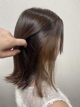 ビードロネイ 武蔵境店(vi-dro nei) インナーカラー×ミルクティーベージュ