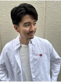 スパイキーショートニュアンスパーマスペインカールメンズ北千住