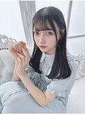 小顔流し前髪×ナチュラルストレートヘア　＊Lilmeひめの＊