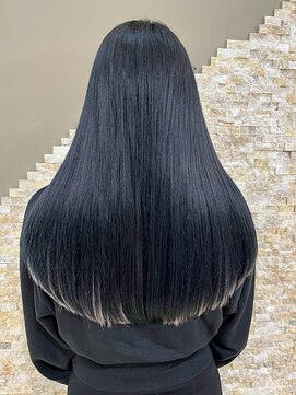 アンククロス 表参道(ANKH CROSS) ブルーブラック/艶髪/ストレート/髪質改善