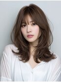 ★グレージュデザインカラーハッシュカットツートンカラーボブ