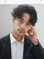 リップス 立川(LIPPS)&nbsp;メンズパーマ　立川　センターパート　ツーブロック