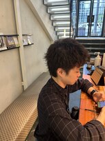 アース 天満橋店(HAIR & MAKE EARTH)&nbsp;20代30代メンズスパイラルパーマ◎韓国風マッシュ