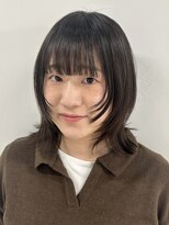 フゾンカウチ(fuzon kauti)&nbsp;ミディアムレイヤーレイヤーボブ顔周りレイヤー10代20代