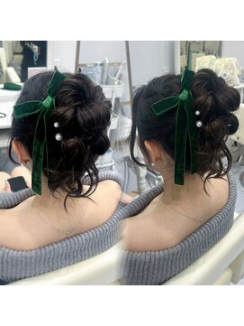 ヘアセットアリエス(aries) 高めお団子