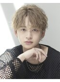 韓国フェザーパーマメンズカット学割