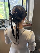 プランツヘアー 高宮店(Plants hair)&nbsp;カチモリ×リボンアレンジ