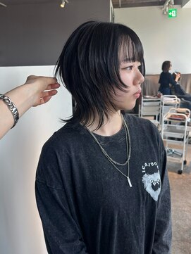 ヘアーエスクールシーユー 枚方T-SITE店(hair S.COEUR×Cu) ウルフカット/枚方美容室