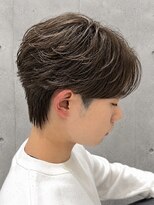 エストアール フクオカ 福岡博多店(est-r. Fukuoka)&nbsp;オリーブベージュ/センターパート/メンズカラー