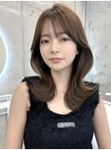 ◇【透明感ハイライト】繊細で上品な大人ミルクティーハイライト
