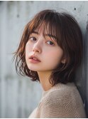 大人かわいいボブ/結べる長さのボブ/シースルーバング