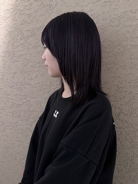 ビファインべクス(Befine becs) 【ブリーチあり】暗髪パープルカラー♪