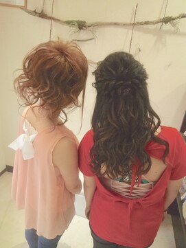 ヘアセットサロンエッジ(Edge) お友達とお出かけヘアセット