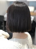 切りっぱなしボブ