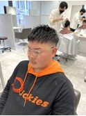 フェード×ツーブロック×七三×オールバック