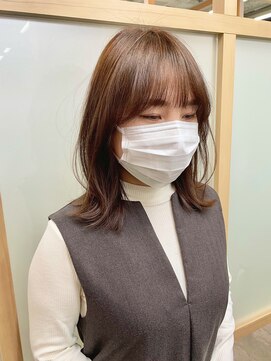 フレーム なんば店(FRAME) レイヤースタイル×やわらかベージュ