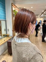 ペイジバイネオリーブ 吉祥寺店(Paige by Neolive) 大人かわいい クリーミーピーチボブ