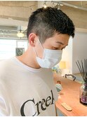 メンズナチュラルクロップフェード