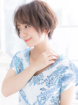 モッズヘア 越谷(mod's hair) ★斜めバングインナーカラーくせ毛風ミニボブ20代30代40代★8