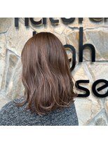 ナチュラルハイセンス 本店(natural high sense) ミディアム×ベージュカラー☆似合わせカット/町屋駅