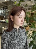 〈ブリーチを使わない透け感カラー〉