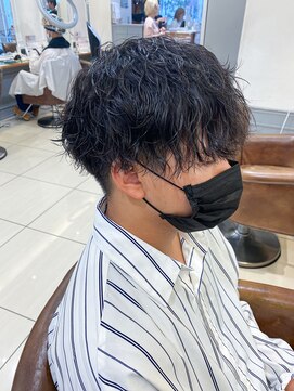 テトラ バイ ネオリーブ 横浜西口店(tetra by neolive) メンズマッシュショートツイストスパイラルパーマ☆横浜