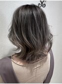 白髪ぼかしハイライト/大人女性/40代/50代/60代