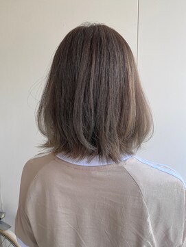 カシェ リタ ヘアー(CACHE'&RITA HAIR) ボブウルフ○レイヤーボブ○切りっぱなし○ミルクティーカラー