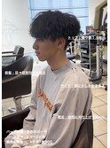 無造作波巻きマッシュパーマin大宮メンズカットパーマ美容室