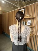 お呼ばれヘア×カチモリヘア