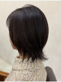 絶壁解消/ひし形/大人可愛い/斜めバング/40代/ミセスヘア23C