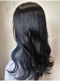 チラ見えイヤリングカラー◎ネイビーブルー【中川 史菜】