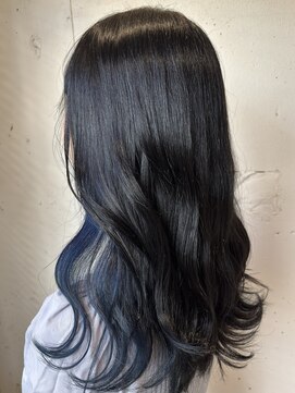 サロン ド ソーホー 蕨(Salon de SOHO) チラ見えイヤリングカラー◎ネイビーブルー【中川 史菜】