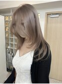 くびれヘア/アプリコットオレンジ/夏のヘアアレンジ/梅田
