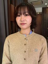 ヘアーアンドスパ フェリーチェ ミチ 野田屋町店(HAIR&SPA felice MICHI) 【feliceMICHI 別曽 遥也】ボブパーマ ダークブラウン 20代