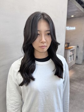 ジーナ 池袋(Zina) #グレーブラック×レイヤー×くびれ巻き