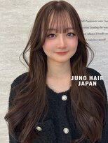 ジュノヘアージャパン 表参道(JUNO HAIR JAPAN)&nbsp;イルミナカラーで柔らかいブラウンに★お顔周りもこだわってます
