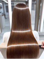 ダル 渋谷/表参道(DAL.)&nbsp;極潤艶髪美髪ストレート矯正ヘーゼルブラウンベージュ