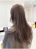 《毛先まで潤う♪》スモーキーグレージュ×大人レイヤー