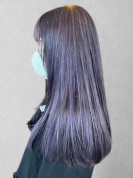 ポルト(porto produced by teatro hair salon) ダブルカラー ハイトーン ブリーチ アッシュパープル 美髪 艶髪