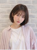 耳掛けボブ×20代30代×40代×チョコレートブラウン×池袋
